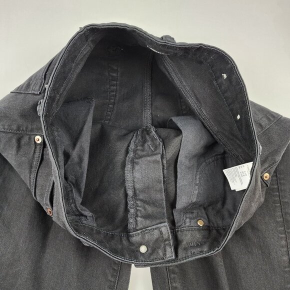 American Eagle Jeans Mens 32x35 Airflex +Black Distressed Stretch Denim - Picture 6 of 10